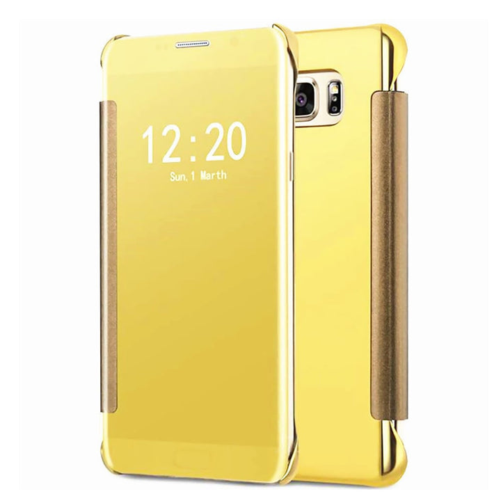 Samsung Galaxy S7 Mirror View Clear Slim Flip Case Cover Image 1