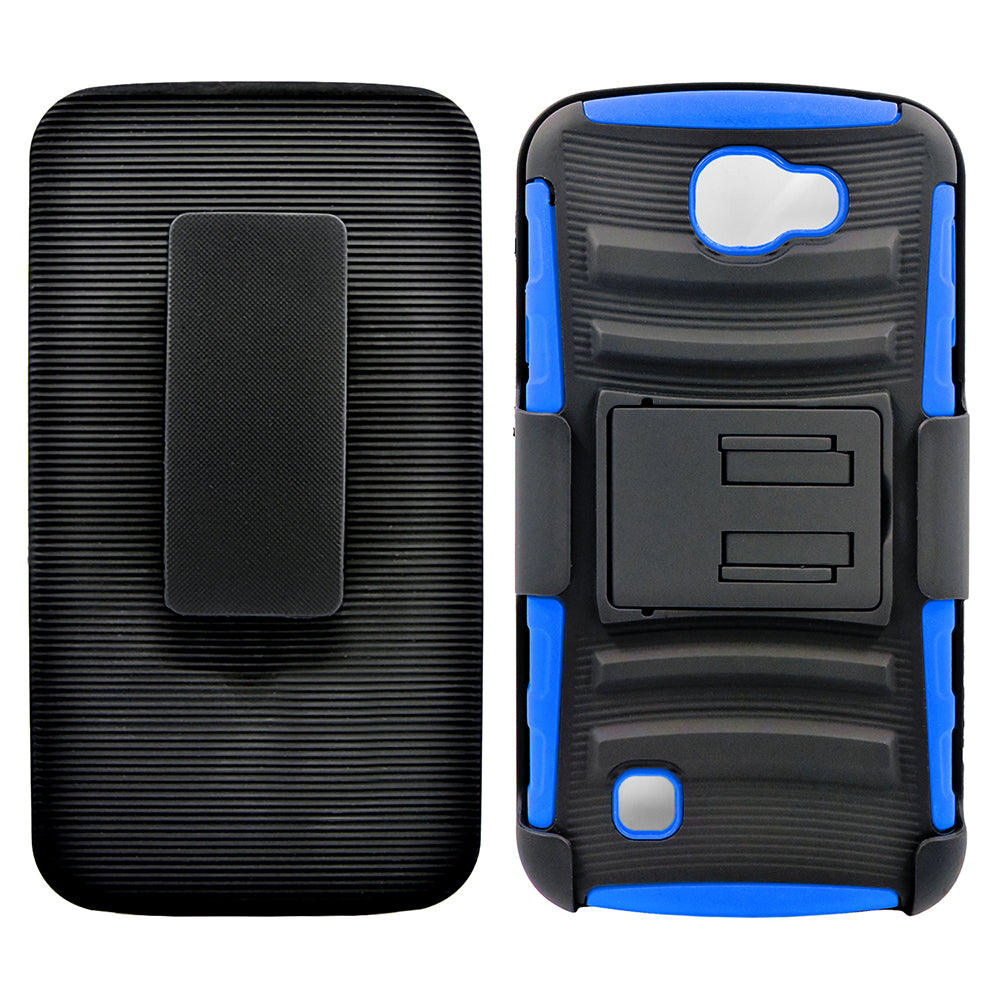 LG K3 / LS450 Armor Belt Clip Holster Case Cover Image 2