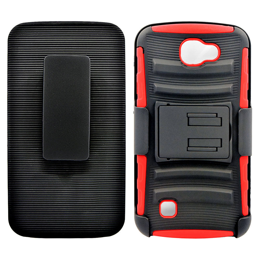 LG K3 / LS450 Armor Belt Clip Holster Case Cover Image 3