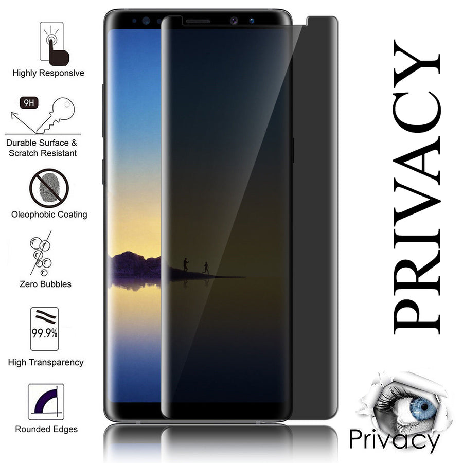 Samsung Galaxy Note 8 Privacy Tempered Glass Screen Protector 2 Pack Image 1