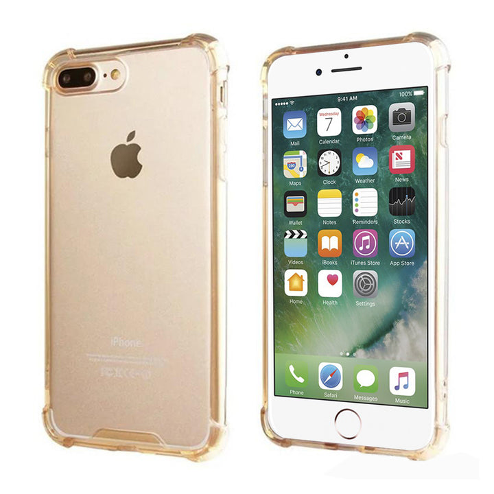 IPhone 7 Plus / IPhone 8 Plus Full Body Hybrid TPU Transparent Bumper Case Cover Image 2