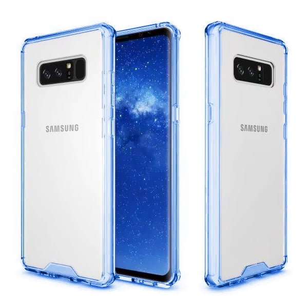 Samsung Galaxy Note 8 Transparent TPU Hybrid Case Cover Slim Drop Protection Image 1