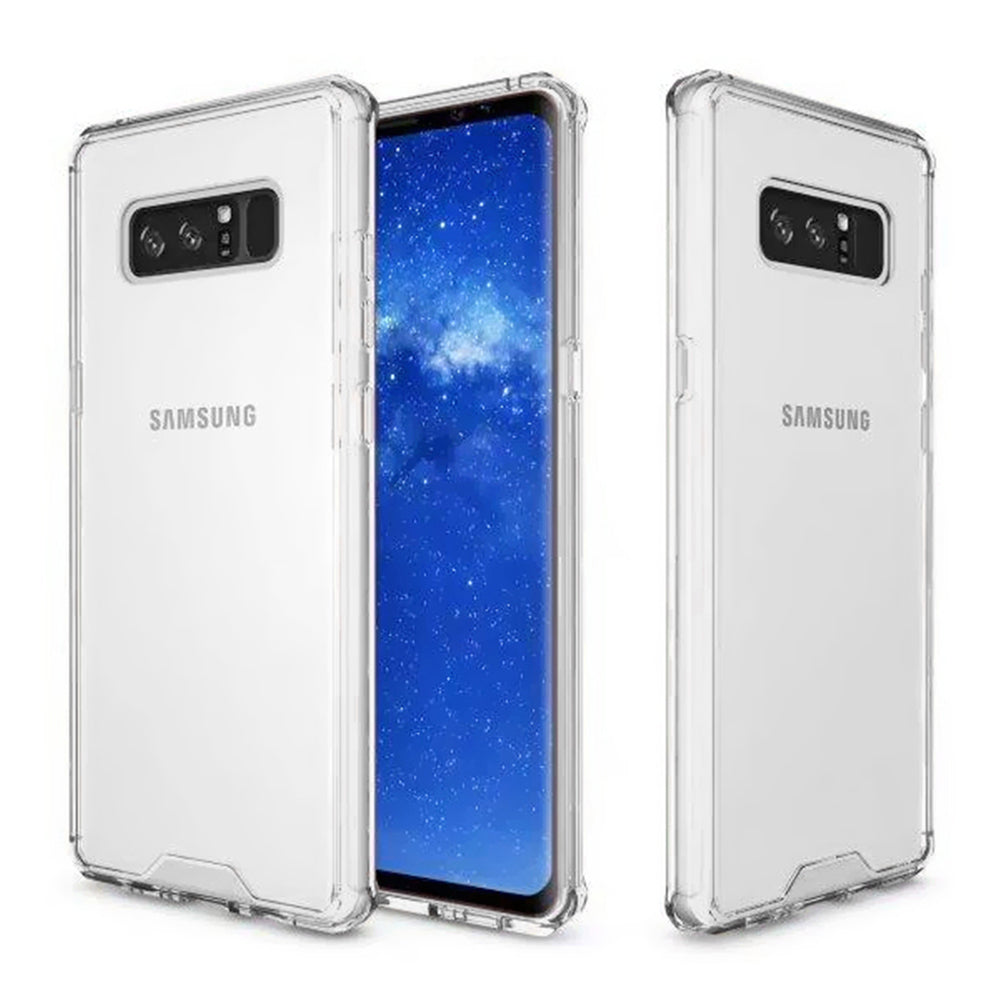 Samsung Galaxy Note 8 Transparent TPU Hybrid Case Cover Slim Drop Protection Image 2