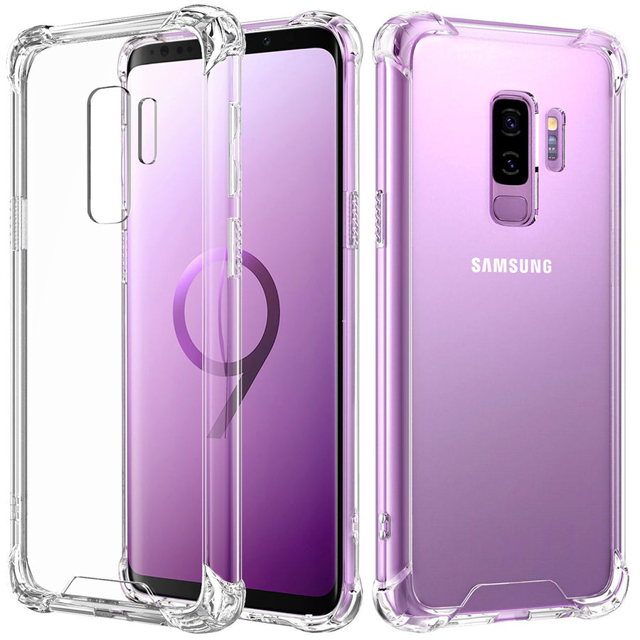 Samsung Galaxy S9 Plus Full Body Hybrid TPU Transparent Case Cover Image 1