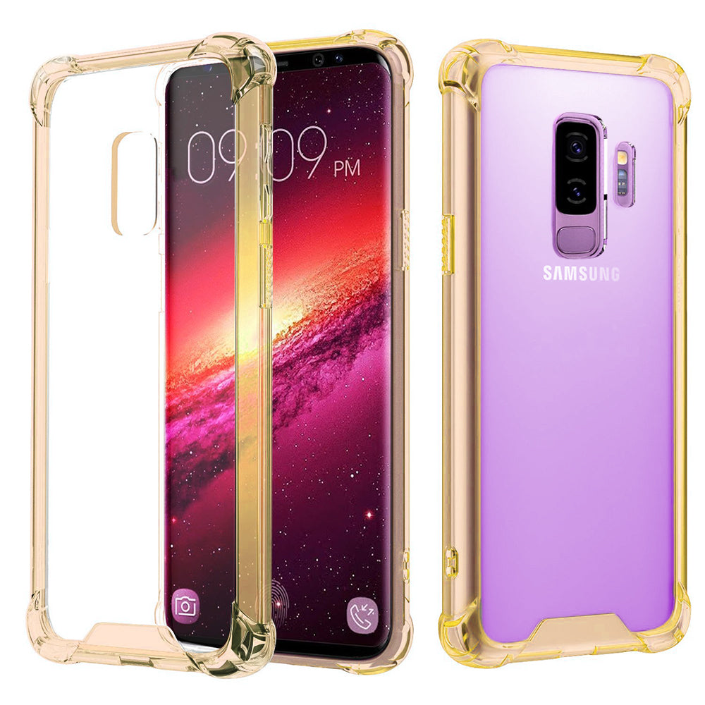 Samsung Galaxy S9 Plus Full Body Hybrid TPU Transparent Case Cover Image 2