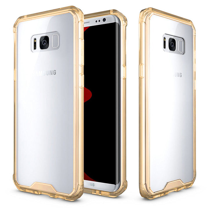 Samsung Galaxy S8 Plus Full Body Hybrid TPU Transparent Case Cover Image 2