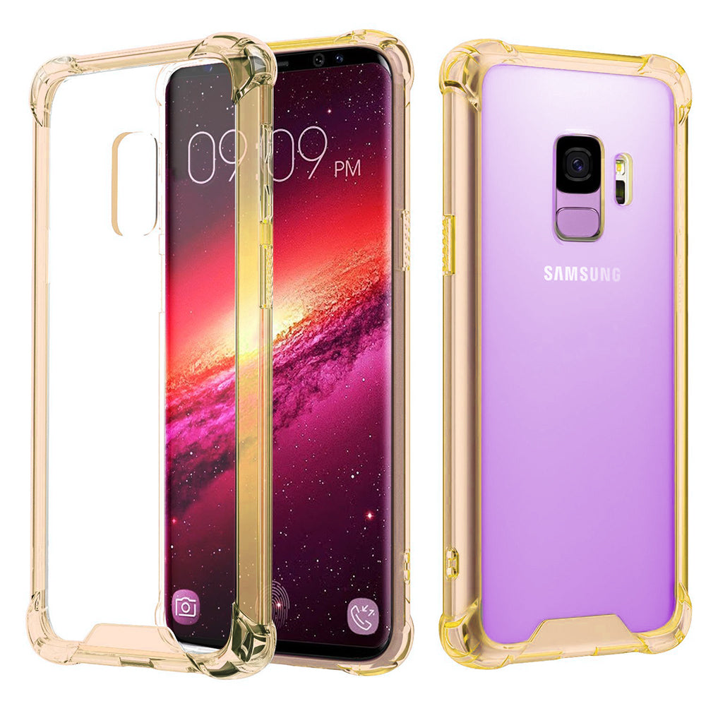 Samsung Galaxy S9 Full Body Hybrid TPU Transparent Case Cover Image 2