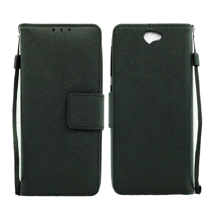 HTC One A9 Leather Wallet Pouch Case Cover Image 1