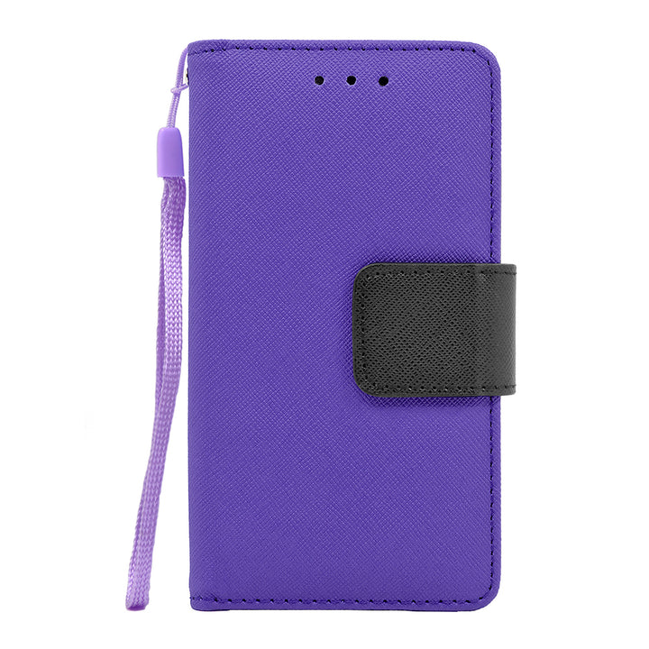 LG K3 / LG LS450 Leather Wallet Pouch Case Cover Image 4