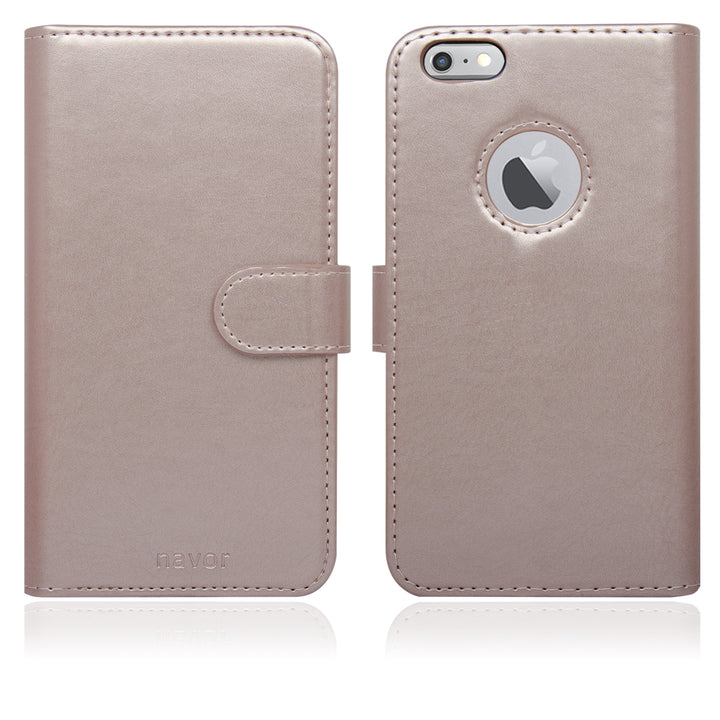 NAVOR Detachable Magnetic Housing Flip Wallet Case for iPhone 6 Plus and 6S Plus 5.5 Inch Image 7