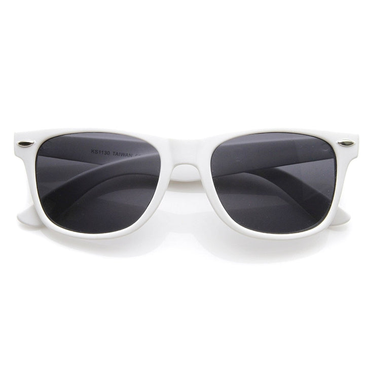 Classic Original Shape Color Coated Horn Rimmed Sunglasses Image 1