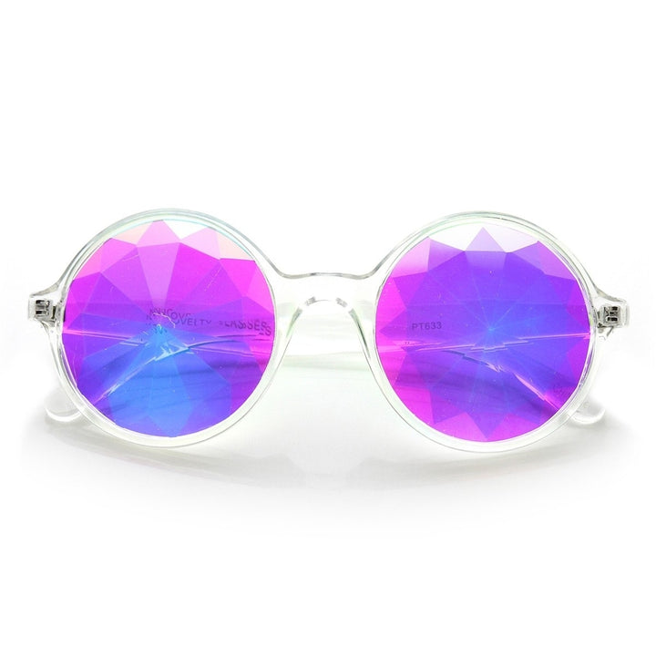 Emerald Light Effects Geometric Prism Kaleidescope Glasses Image 6