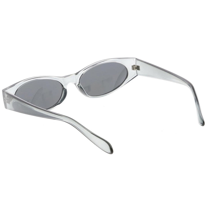 Extreme Thick Oval Sunglasses Neutral Lens 53mm UV Protection Plastic Frame Image 4