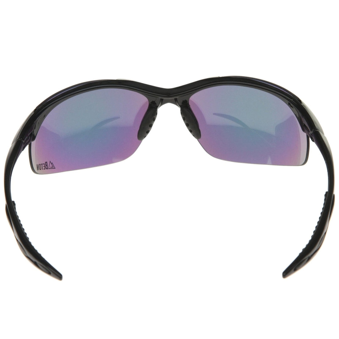 Olympus TR-90 Sports Wrap Sunglasses Two-Toned Iridescent Lens 68mm UV Protection Image 3