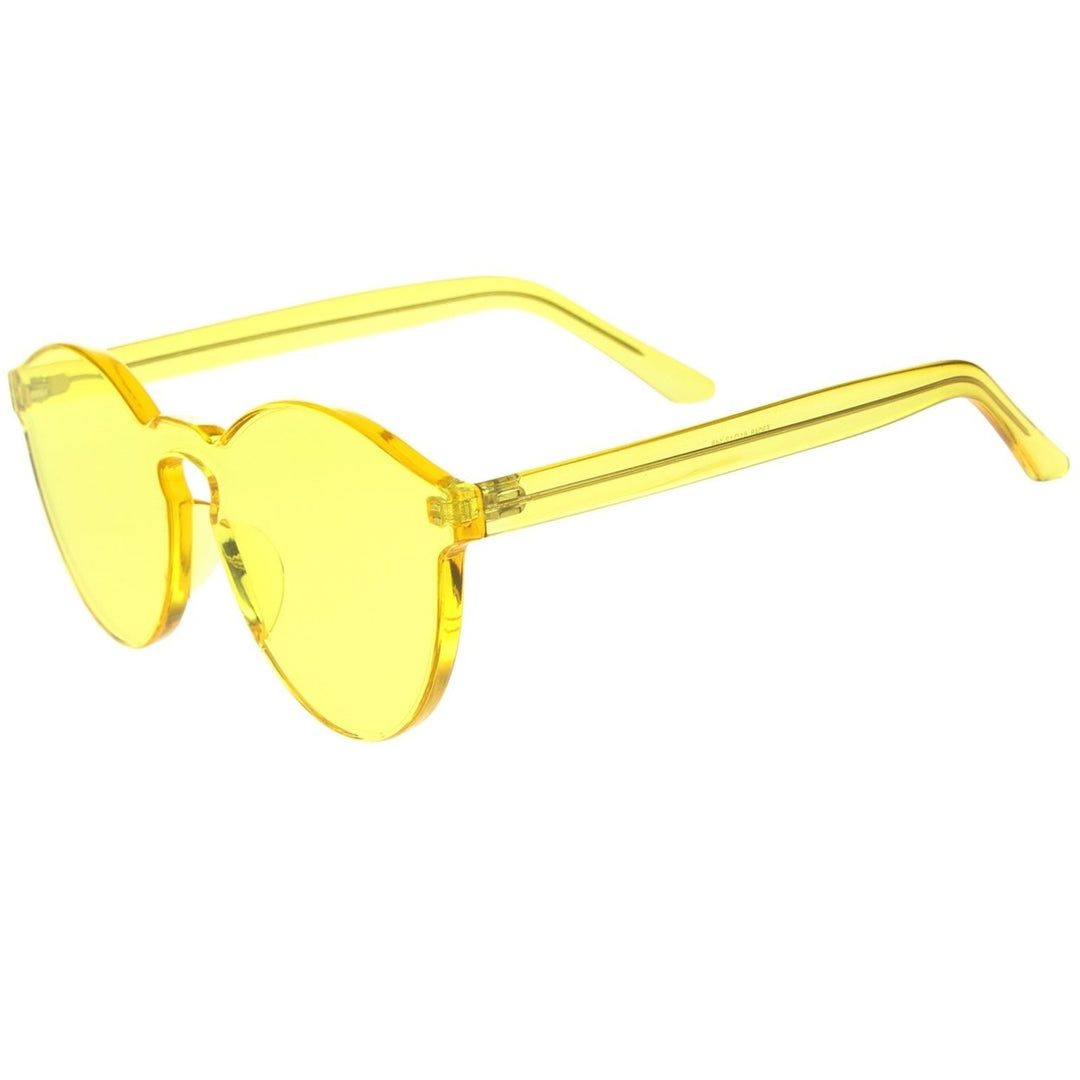 One Piece Rimless Sunglasses Ultra Bold Colorful 60mm UV400 Polycarbonate Lens Image 3