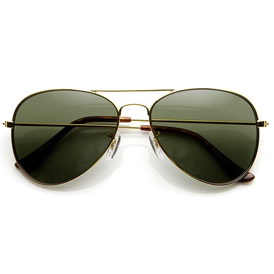 Original Classic Metal Standard Aviator Sunglasses - Nickel Plated Frame Image 1
