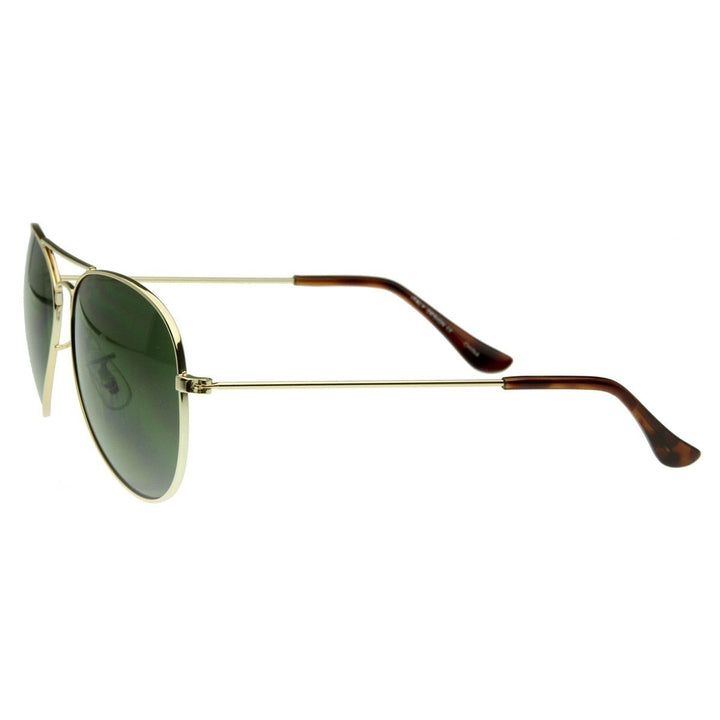 Original Classic Metal Standard Aviator Sunglasses - Nickel Plated Frame Image 3