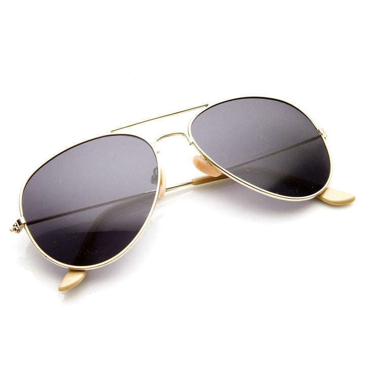 Metal Aviator Sunglasses 56mm Lens Casual Style UV Protection Colored Tips Image 4