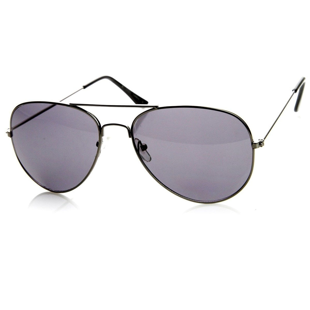 Metal Aviator Sunglasses 56mm Lens Casual Style UV Protection Colored Tips Image 4