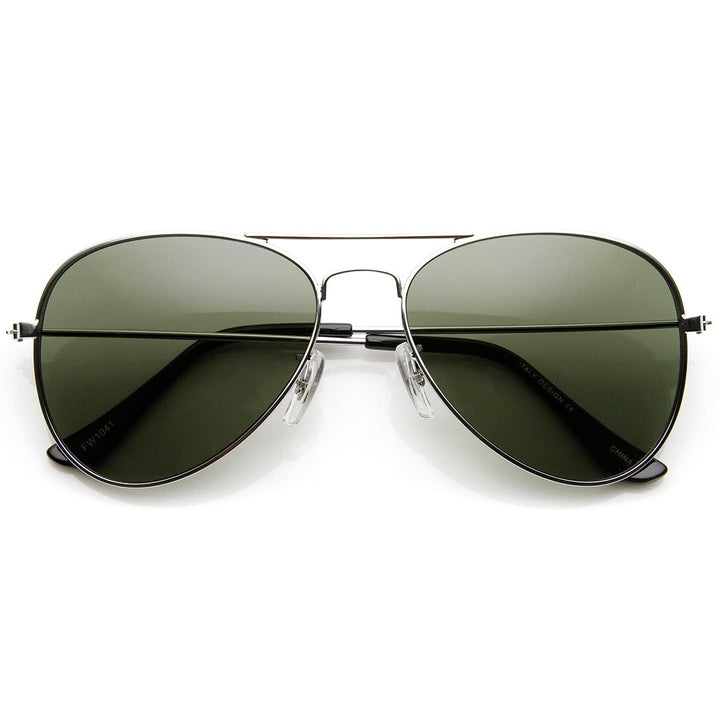 Original Classic Metal Standard Aviator Sunglasses - Nickel Plated Frame Image 6