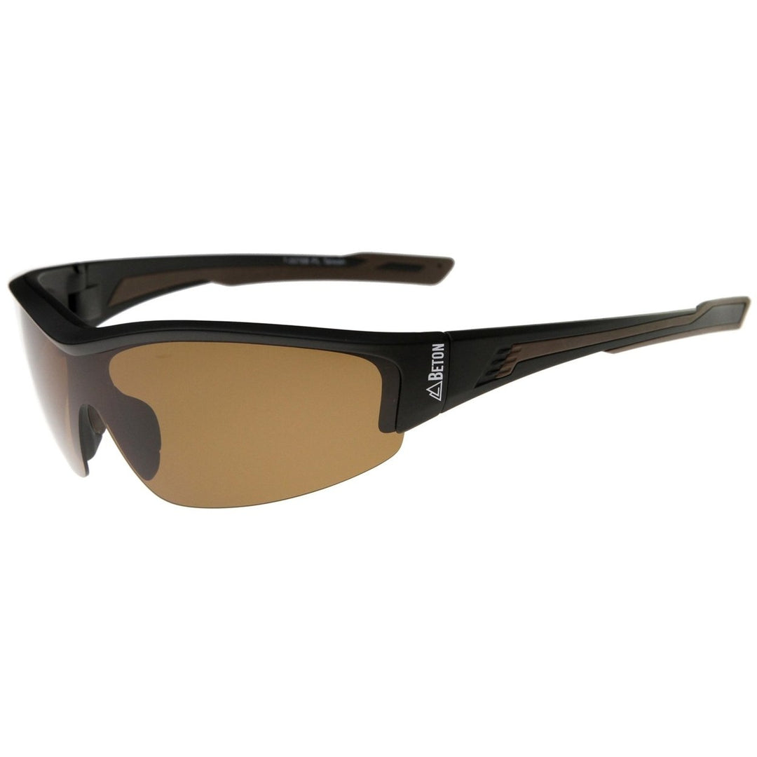 Rannier Polarized Sports Sunglasses TR-90 Semi-Rimless 68mm Lightweight Lens Image 1