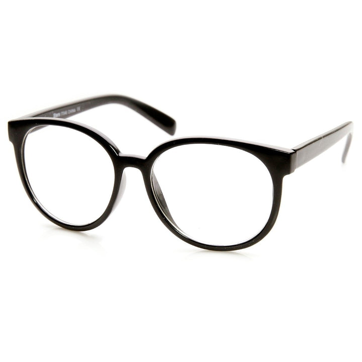 Retro Fashion Oversized P3 1980s Style Clear Lens Glasses Acetate Frame 55mm Image 2