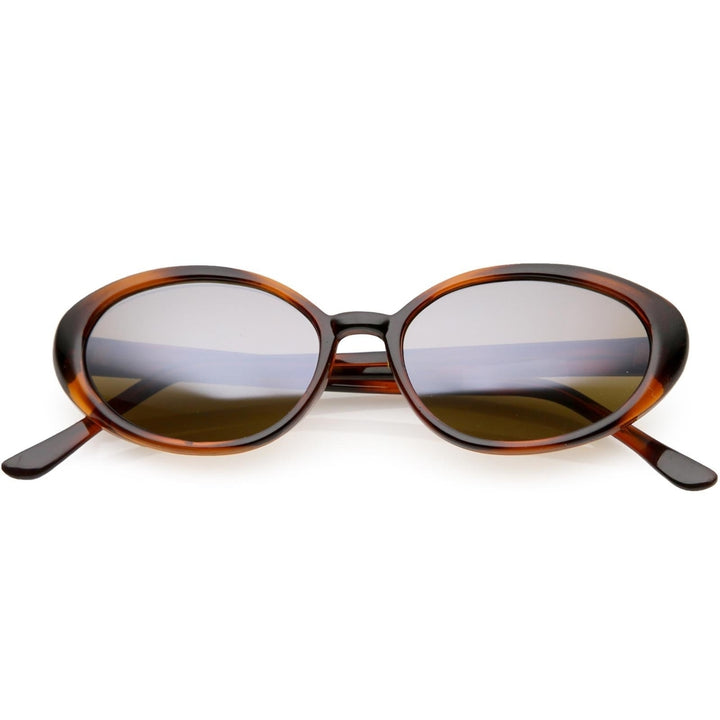 True Vintage Oval Sunglasses Colored Mirror Lens 51mm Image 6
