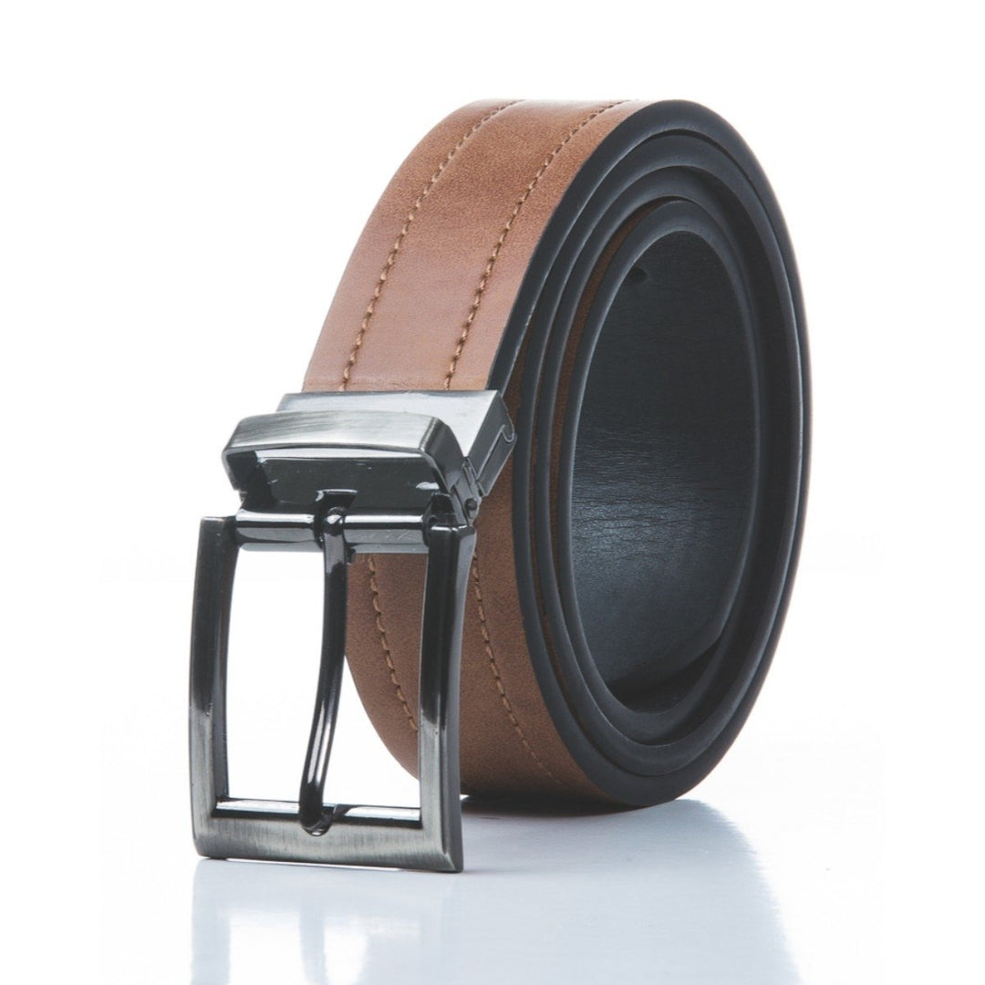 Omar Genuine Leather Reversible Belt by Mia k. Image 2