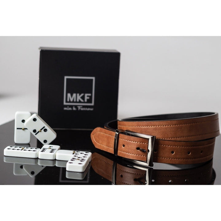 Omar Genuine Leather Reversible Belt by Mia k. Image 3