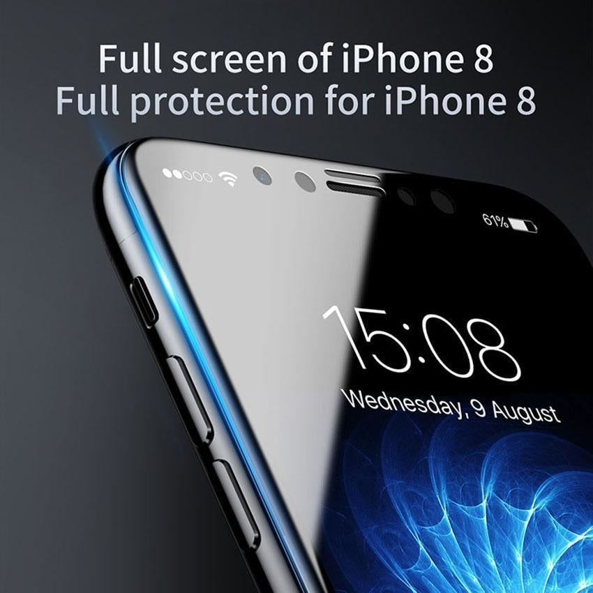 Apple IPHONE X 5D Curved 9H High Definition Anti-Fingerprint Bubble Free Scratch Resistant Tempered Glass Screen Image 2