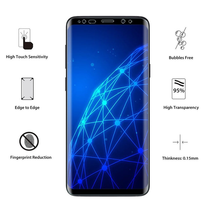 Samsung Galaxy S9 Plus Full Coverage [Anti-Bubble] [TPU Not Glass] [Case Friendly] Screen Protector Image 1