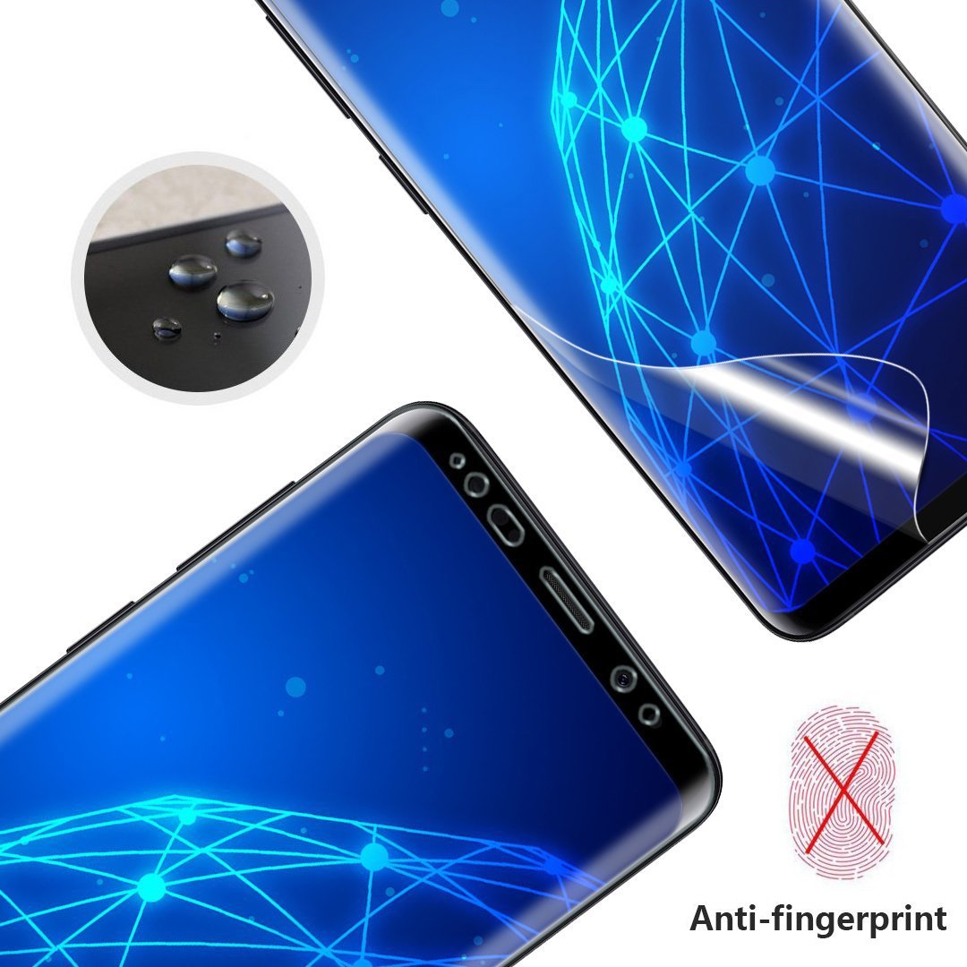 Samsung Galaxy S9 Plus Full Coverage [Anti-Bubble] [TPU Not Glass] [Case Friendly] Screen Protector Image 2