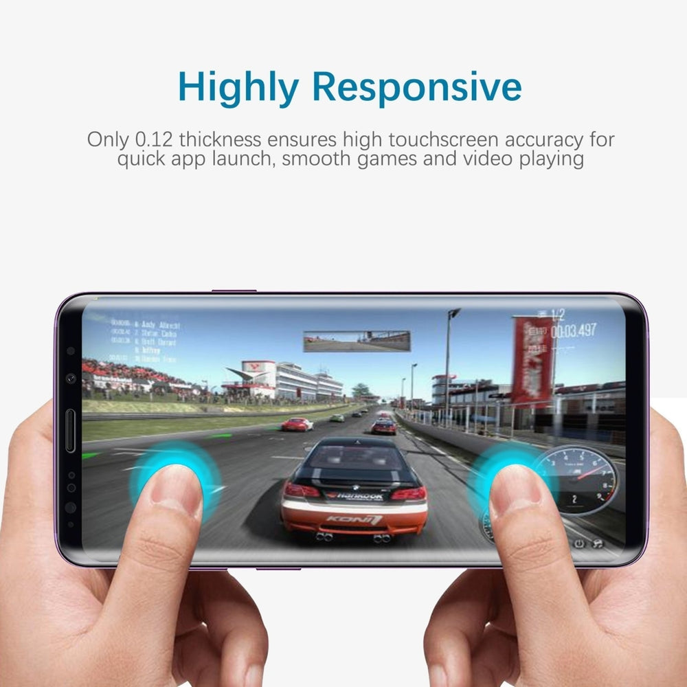 Samsung Galaxy S9 Full Coverage [Anti-Bubble] [TPU Not Glass] [Case Friendly] Screen Protector Image 2