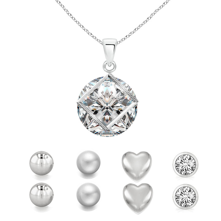 Set of 5 Swarovski Crystal Necklace and Earring Set Image 1