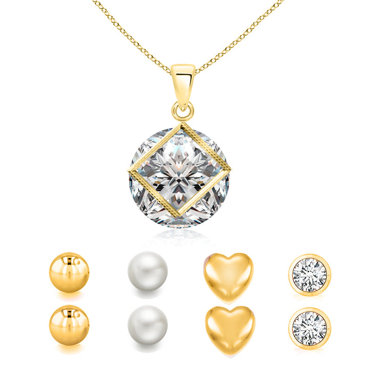 Set of 5 Swarovski Crystal Necklace and Earring Set Image 1