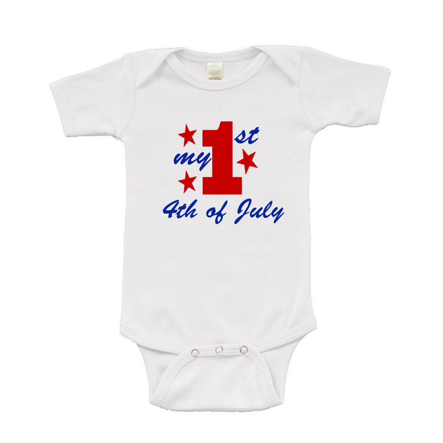 PandoraTees Infant Bodysuit My 1st 4th of July Image 1