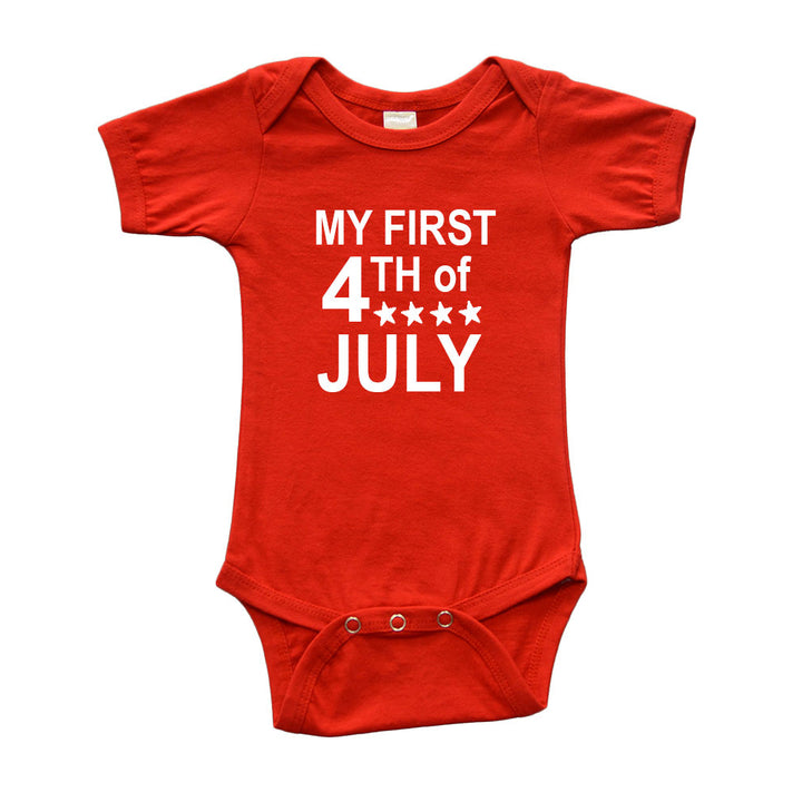 PandoraTees Infant Bodysuit - Mt First 4th of July Image 1