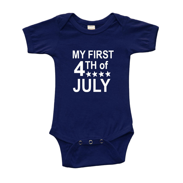 PandoraTees Infant Bodysuit - Mt First 4th of July Image 1