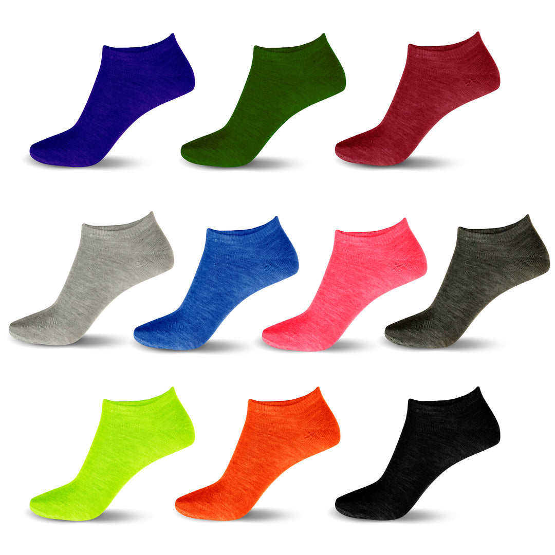 Womens Low Rise Ankle Sock Mystery DealSet of 20 Pairs Image 4