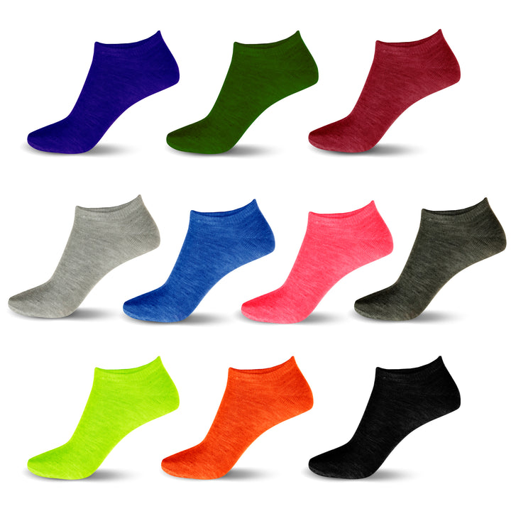 Womens Low Rise Ankle Sock Mystery DealSet of 20 Pairs Image 4