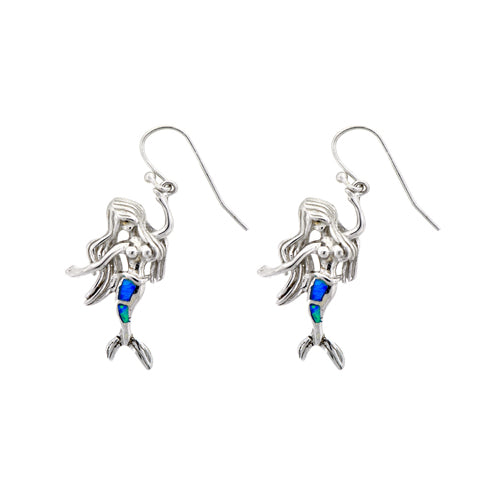 Sterling Silver Mermaid Earring Image 1