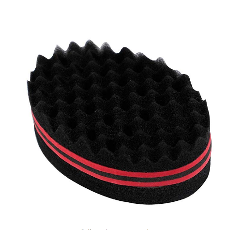 2Pcs Hair Sponge Brush Double Sided For Twists Coils Curls In Afro Style Image 4