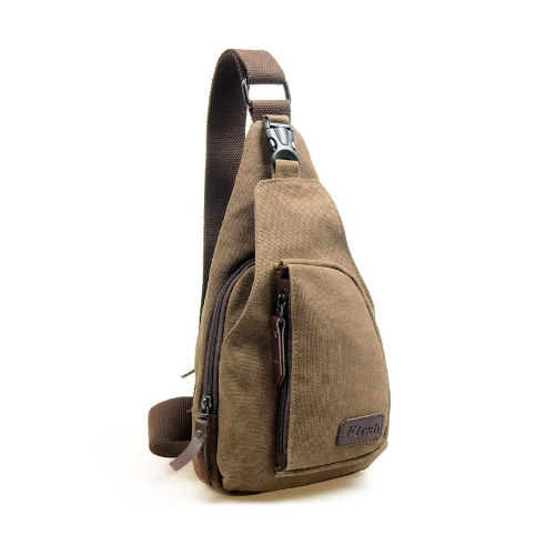 Man Messenger Bag Casual Chest Bag Small Crossbody Back Pack Shoulder Bag Image 4