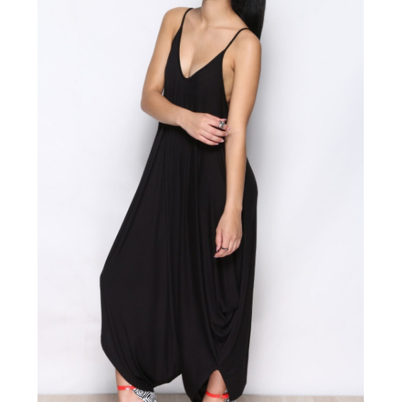 Womens Jumpsuit Summer Sexy Deep V-Neck Nightclub Dresses Image 2