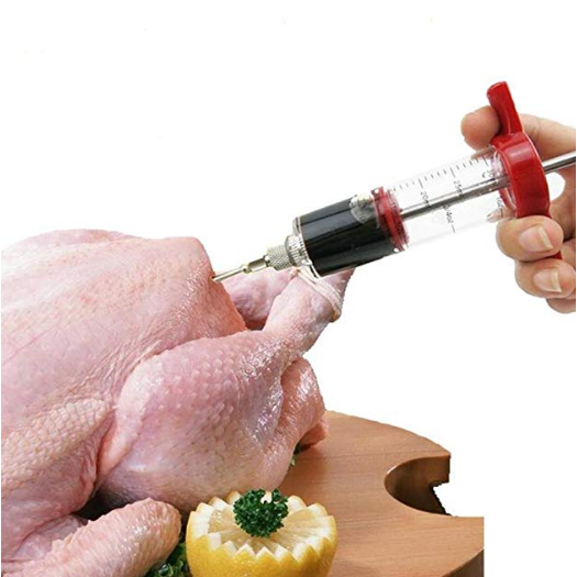 Meat Marinade Flavor Injector Syringe Seasoning Sauce Cooking Meat Poultry Chicken BBQ Tools Image 1