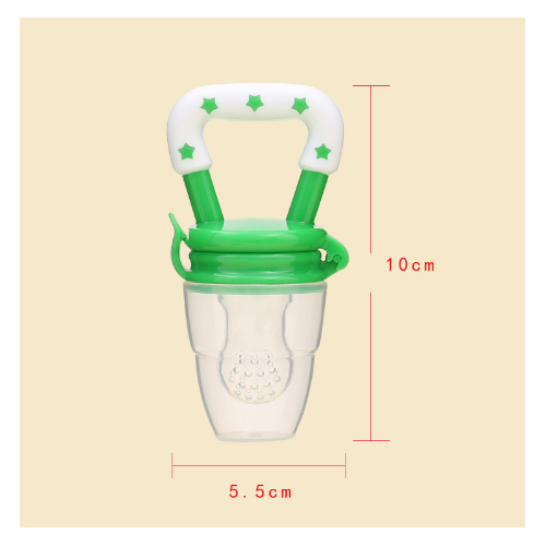 3Pcs Baby Fresh Food Feeder Fruit Food Nipple Teething Training Toy And Tableware Random Color Image 6