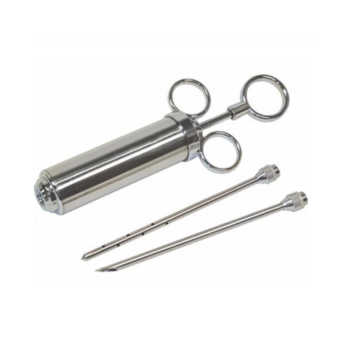 Stainless Steel Seasoning Turkey Syringe 2 Needle Kitchen Gadget Image 4