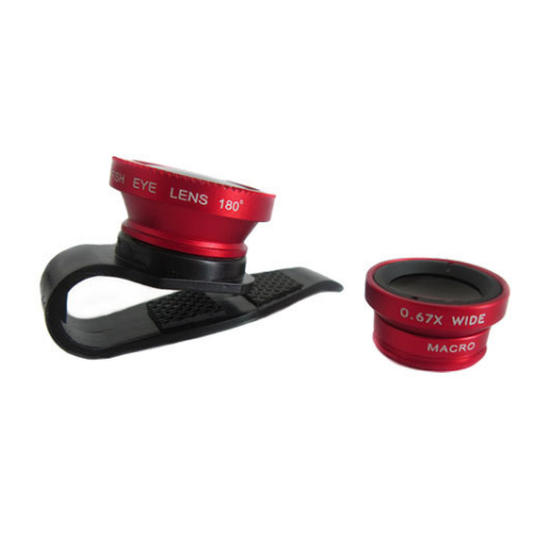 3 In 1 Clip-on Fish Eye Macro Wide Angle Mobile Phone Lenses Camera Image 4