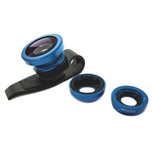 3 In 1 Clip-on Fish Eye Macro Wide Angle Mobile Phone Lenses Camera Image 6