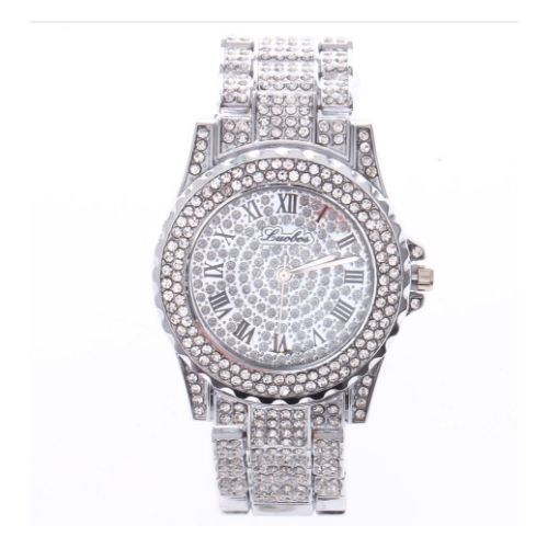 Luxury Full Crystal Women Male Watch Ladies Fashion Stainless Steel Quartz Wristwatch Image 3